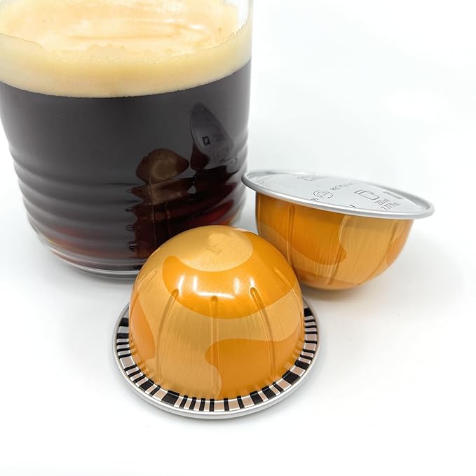 Golden Caramel Coffee Pods, Coffee & Espresso Capsules Pods, Brews 230ml / 7.77 Ounce- 10 pods, Pack of 1 (10, Golden Caramel)