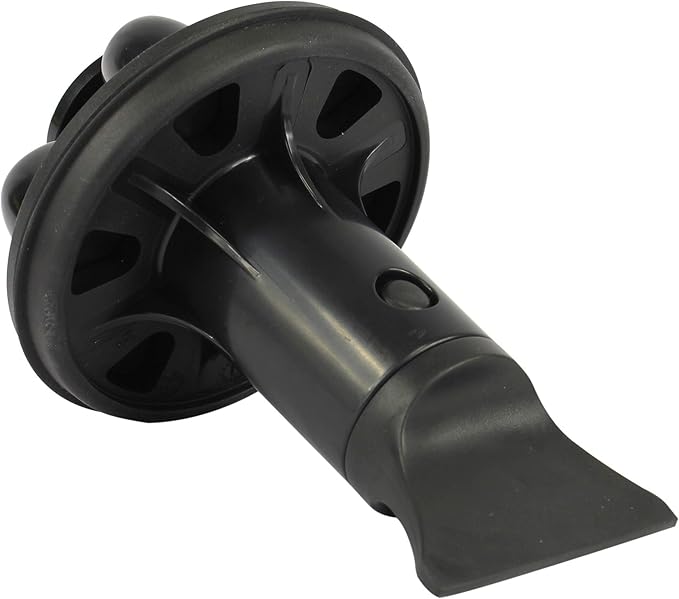 Danco 10768A | Disposal Genie II Garbage Disposal Strainer and Stopper, Kitchen Sink Drain Splash Guard with Food Scraper, Black, 1-Pack