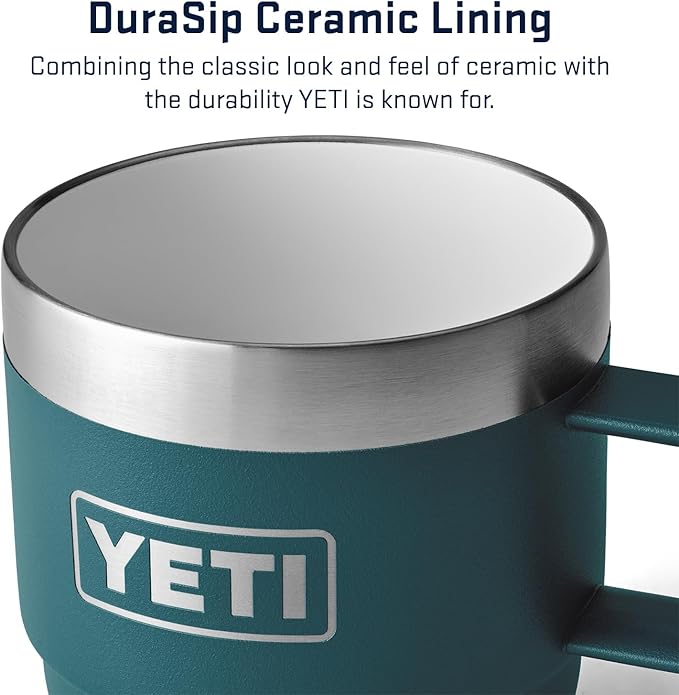 YETI Rambler 6 oz Stackable Mug, Stainless Steel, Vacuum Insulated Espresso/Coffee Mug, 2 Pack