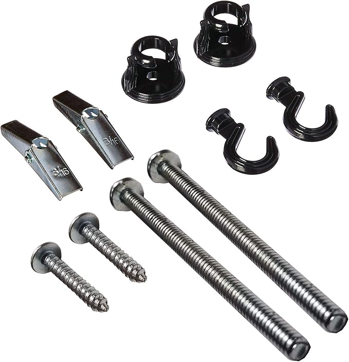 Swivel Hook Hangers, Multi-functional for Hanging, Screws and Anchors Included, 2 Sets Per Pack (White)