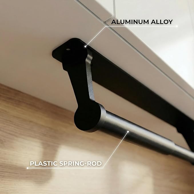 Paper Towel Holder - Self-Adhesive or Drilling, Black, Wall Mounted, Kitchen Roll Dispenser Under Cabinet or Inside Cabinet
