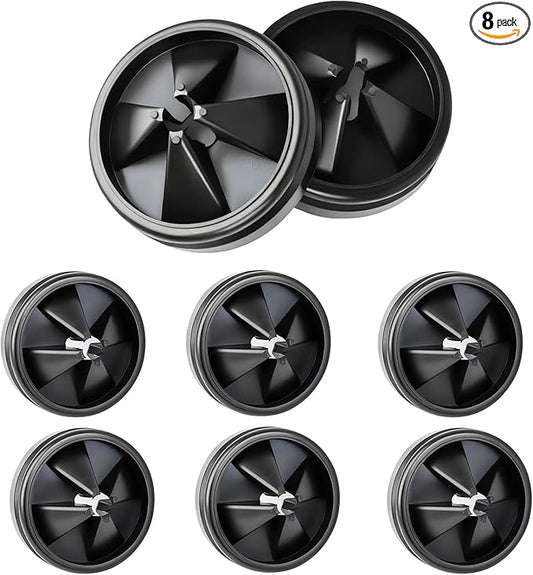 8 Pack 3 3/8 Inch Garbage Disposal Splash Guard - QCB-AM Replacement for InSinkErator Evolution & for Moen Models Silicone Splash Baffle with Noise Reduction, Leak-Proof Drain Protector Accessories