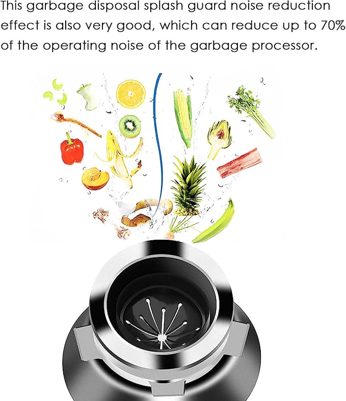 Garbage Disposal Splash Guard Sink Baffle Disposal Replacement Waste Food Disposal Part for Whirlaway,for Waste King,for Sinkmaster and for GE Models