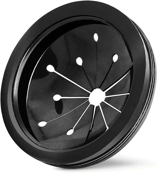 Black 3-Inch Garbage Disposal Splash Guard - Kitchen Sink Baffle Covers for Whirlaway, for Waste King, for GE Models - Rubber Drain Cover Disposal and Splash Protection,Garbage Disposal Parts 1 Pc