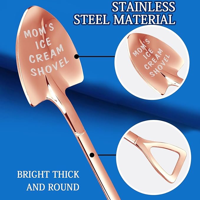 Gifts for Mom from Daughter Son Kids Mothers Day Gifts from Kids. MOM Birthday Gifts Ice Cream Spoon Scoop for Ice Cream Lovers, Gifts for Women
