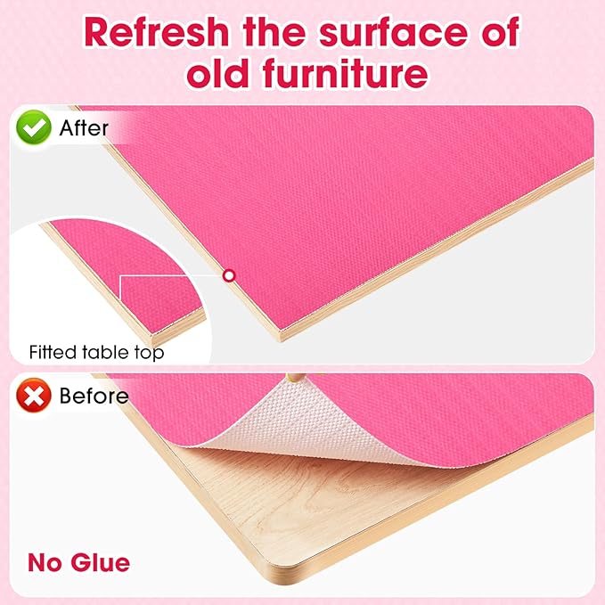Drawer and Shelf Liner, Non-Slip Kitchen Cabinet Liners Non-Adhesive Thick Strong Grip Waterproof Washable Mats Protect Dresser Shelves Cupboard Bathroom Cabinets, Fuchsia, 12 in X 10 FT
