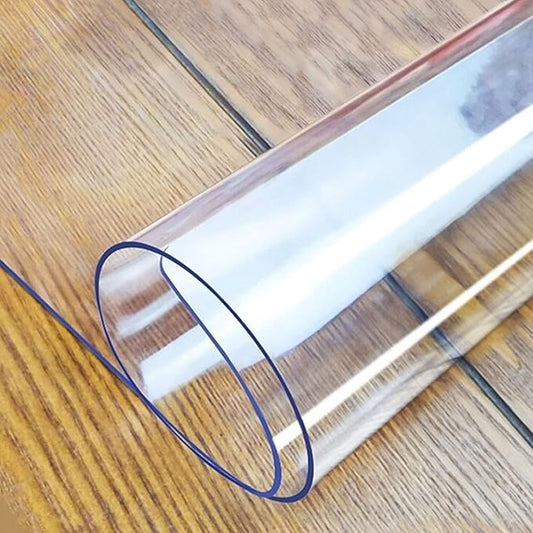 LovePads Clear Table Cover Protector, 30 x 30 Inch 2mm Thick Plastic Table Cover, Table Protector for Dining Room Table, Waterproof Dresser Cover Top for Kitchen, Coffee, Writing Desk