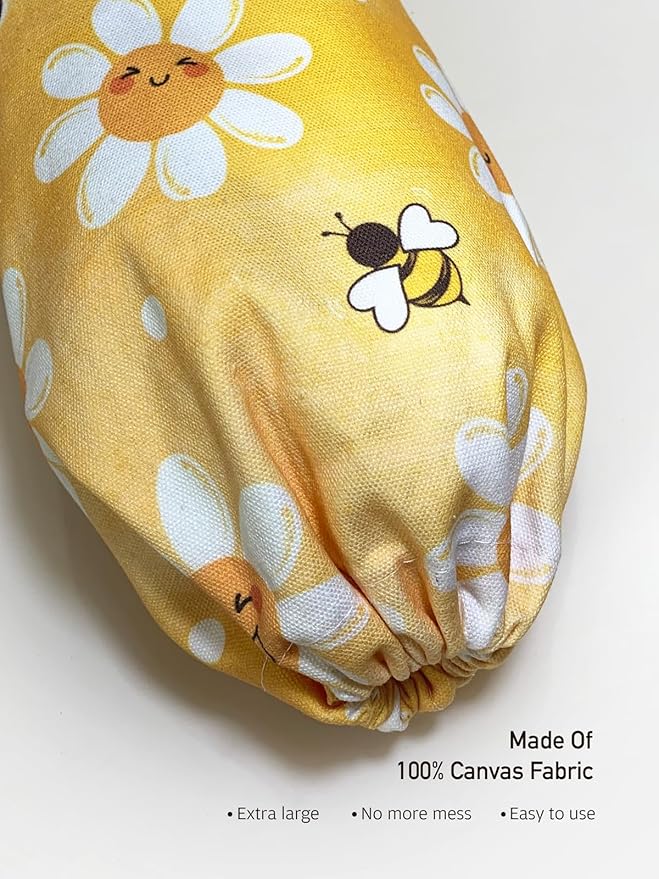 Plastic Bag Holder Organizer Storage Inspirational Summer Daisy Bee Grocery Bag Holder Dispenser Cute Sunshine Flower Yellow Kitchen Decor