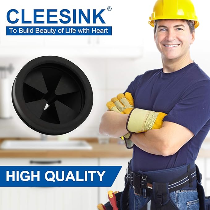 2 PCS Garbage Disposal Splash Guard Collar Sink Baffle, Food Waste Disposer Accessories for Wasting King, Whirlaway and GE Models (3 1/8 Inch in Diameter) by CLEESINK