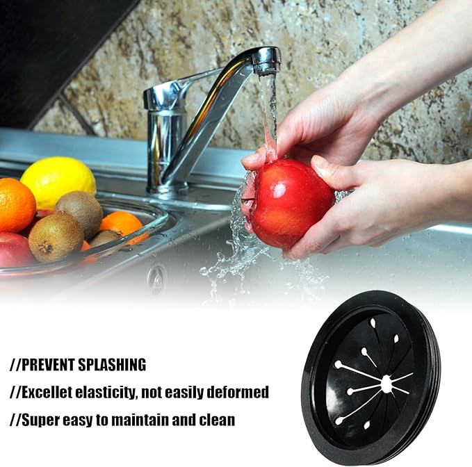 2 Pack Garbage Disposal Splash Guard Sink Baffle Disposal,3-1/8” Food Waste Disposer Accessories,Suitable for Whirlaway, Waste King, Sinkmaster & GE Models