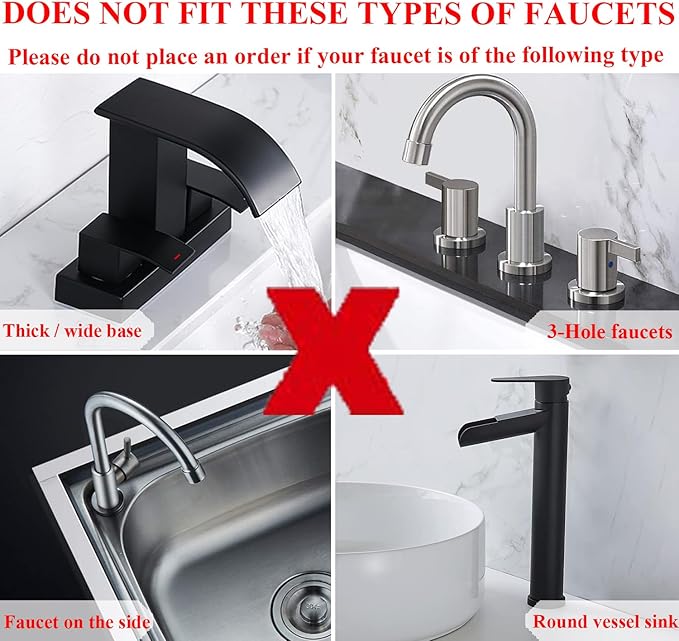 Sink Splash Guard 14.4” x 5.4” - Sink Faucet Mat with Faucet Water Catcher Mat & Soap Dish & Sponge Holder 3 in 1 - Silicone Faucet Handle Drip Catcher Tray for Kitchen RV & Bar Faucet, Clear