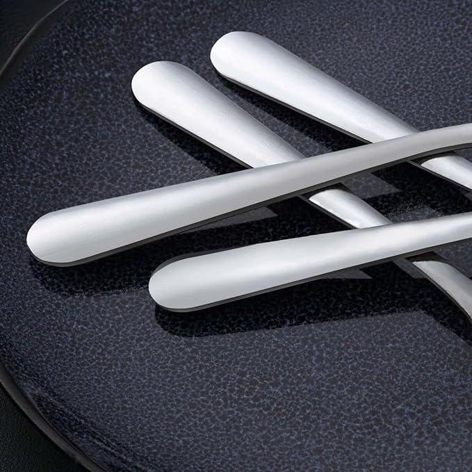 Unokit 24-Piece Stainless Steel Dinner Forks Silverware - 7.1 Inch Silver Dinner Forks Set of 24, Forks Set, Flatware Forks for Home, Kitchen or Restaurant, Mirror Polished, Dishwasher Safe