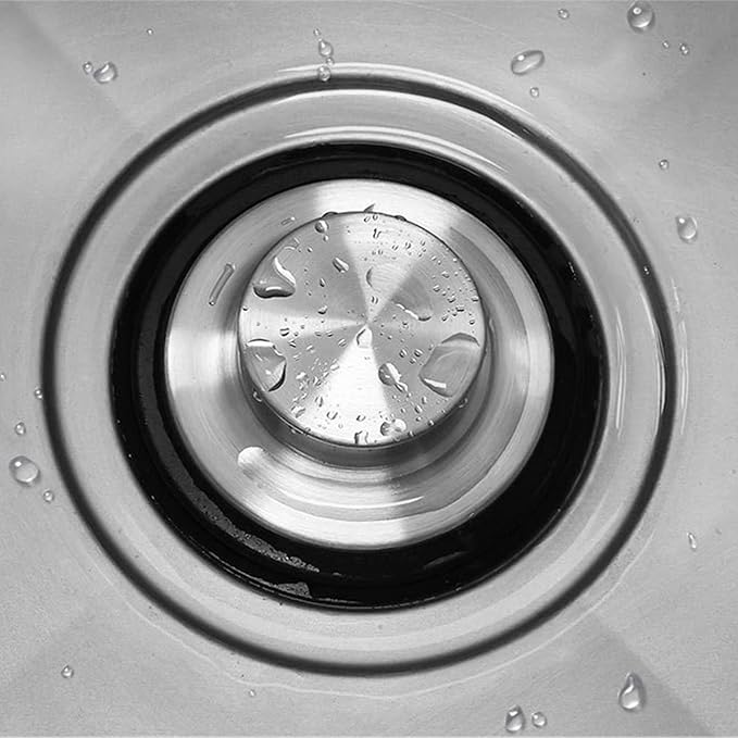 3.35 Inch Kitchen Sink Stopper for Garbage Disposal Stopper, Stainless Steel Garbage Disposal Plug Fits Standard Kitchen Drain Size of 3 1/2 Inch, for Insinkerator, Kitchenaid, Kohler, Waste King