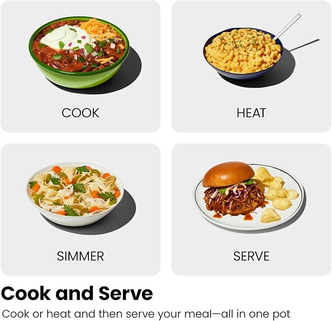 Chefman 6 Quart Slow Cooker with Locking Lid, Ceramic Crock with Portable Cook and Carry Travel Latching Lock, Large Easy Clean Dishwasher Safe Pot Insert, Manual 3 Heat Settings, Stainless Steel