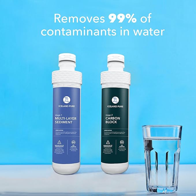 Replacement Filters Compatible with Avalon Branded Bottleless Water Coolers, Lasts 1500 Gallons, Dual Set