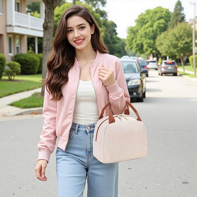 Bluboon Lunch Box for Women Men Cute Lunch Bag Reusable Insulated Lunch Bags Large Capacity Lunchbox Cooler for Work Picnic or Travel