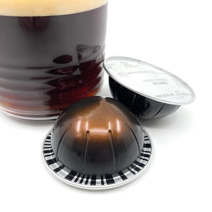 Double Espresso Scuro Coffee, Espresso Capsules, Brews 80ml / 7.7 Ounce, 10-Capsules Pods, Pack of 1 (Scuro, Single Pods)