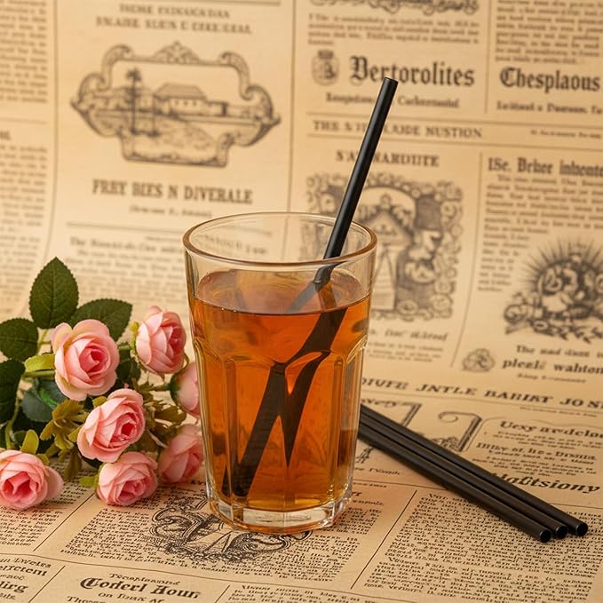 100 Pcs Black Cocktail Straws, 5.12 Inch Short Disposable Plastic Drink Straws Small Short Drinking Straw for Whiskey Bar Club Cocktail Cold Drinks, Cups Travel Mugs Crafts Home Bars Use