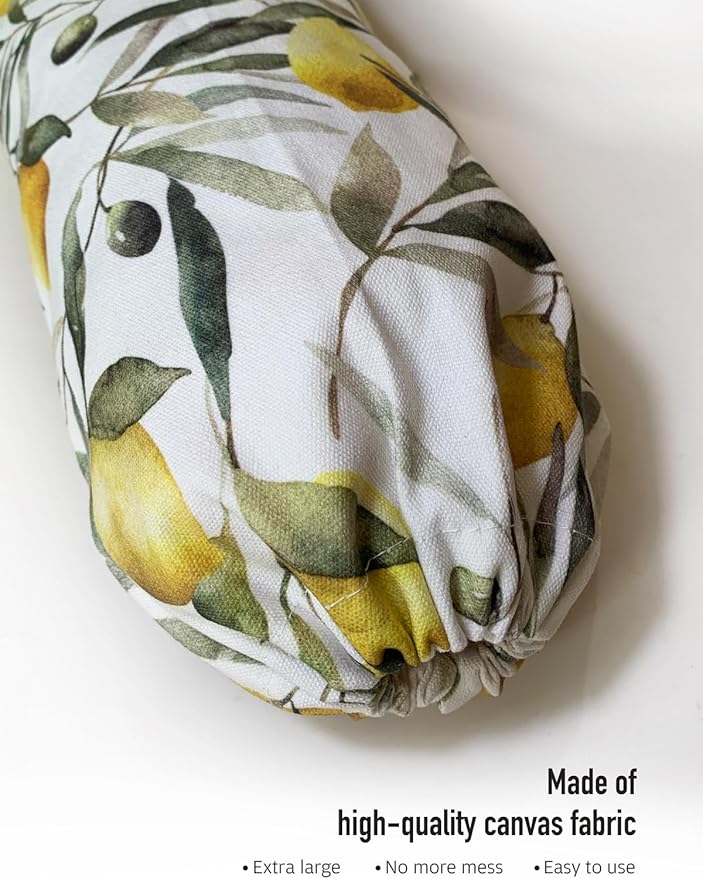 Lemon Plastic Bag Holder,Grocery Bag Holder Organizer Storage for Plastic Bags Groceries Store 23" x 9"