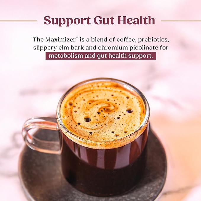 Bulletproof Maximizer Ground Coffee with Prebiotics, Metabolism and Gut Health Support, Clean Coffee Tested for Toxins, Medium-Dark Roast, 10 oz