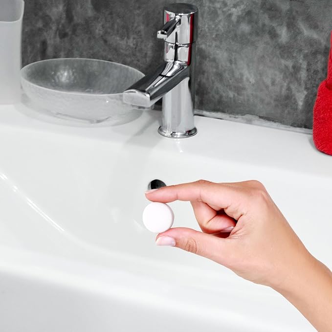 10pcs Silicone Sink Overflow Hole Cover, Round Spillover Cap Ring Stopper for Kitchen Bathroom Basin Easy-Fit Overflow Drain Cover Insert Plug for Home Bath Kitchen Washbasin Sinks (White)