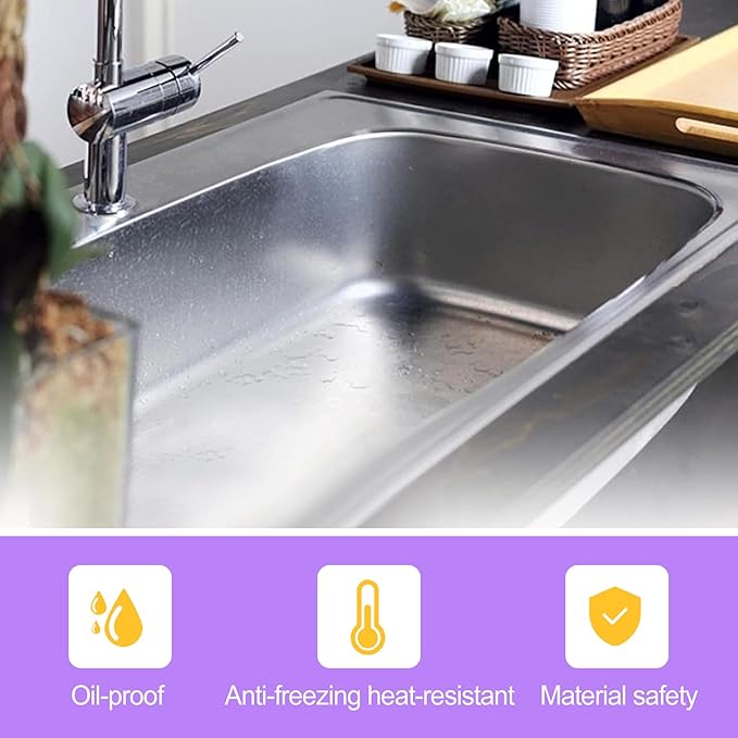 2 Pack Garbage Disposal Splash Guard for 3-3/8 Inch Drains, Removable Rubber Sink Baffle Replacement, Quiet Collar and Drain Cover for Kitchen Sink Disposers