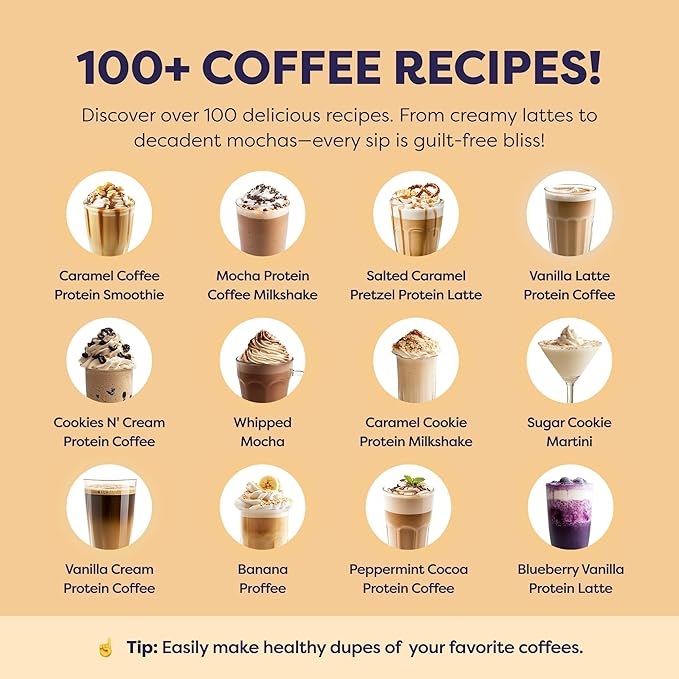 Cookie Dough Protein Iced Coffee - Premium Whey Protein & Instant Iced Coffees - 100% Natural Cold Brew - Zero Artificial Flavors & Sweeteners, 80 mg Caffeine Per Serving, 20 Servings