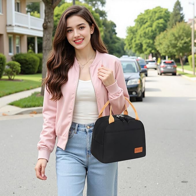 Bluboon Lunch Box for Women Men Cute Lunch Bag Reusable Insulated Lunch Bags Large Capacity Lunchbox Cooler for Work Picnic or Travel