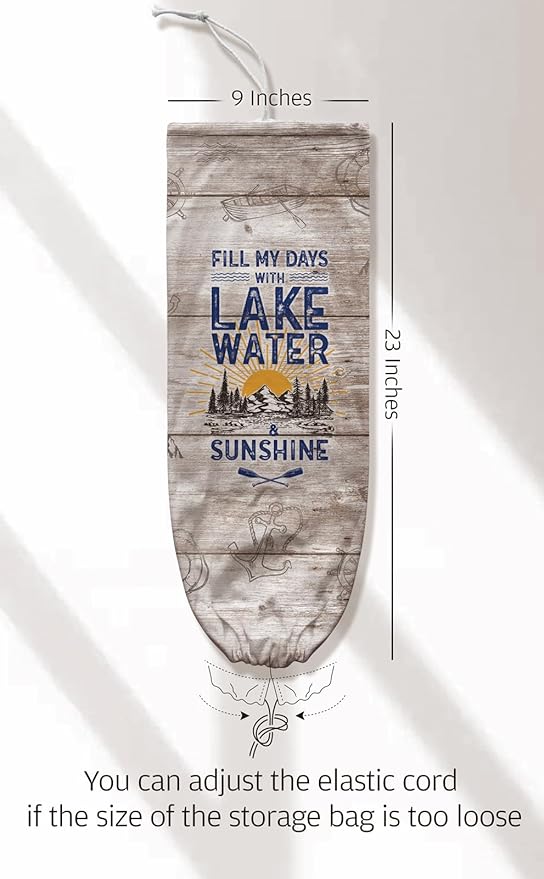 Lake Life Plastic Bag Holder Lake Themed Grocery Bag Holder Organizer Storage Cute Lake House Gifts
