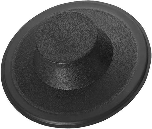 Essential Values Kitchen Sink Stopper - Drain Stopper Kitchen Sink Plug - Black Plastic Cover Cap Compatible with Kohler Insinkerator Waste King & Others