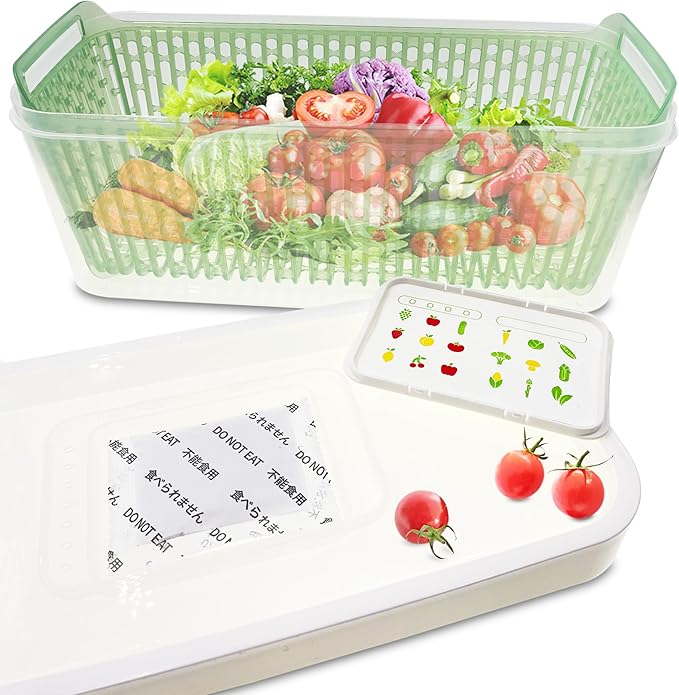 12 Pack Produce Saver Refills Kit for OXO GreenSaver Produce Keepers and Crisper Inserts, Keep Fruits Veg Fresh, Also Compatible with Bluapple Produce Freshness Saver Balls and other Produce Savers