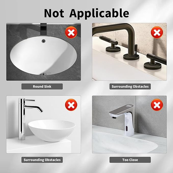 WAFT YEARN 17X5 Inch Silicone Durable Faucet Mat Kitchen Sink Splash Guard Draining Protector Tray Liner Absorbent Protective Counter Accessories For Sink Kitchen Bathroom Laundry Room Bar & RV Green