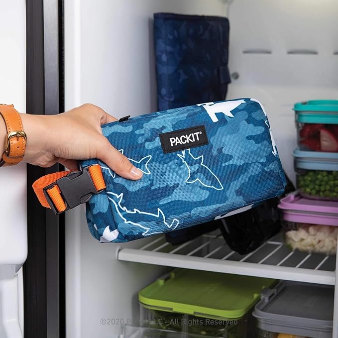 Packit, Box Snack Freezable Camo Sharks