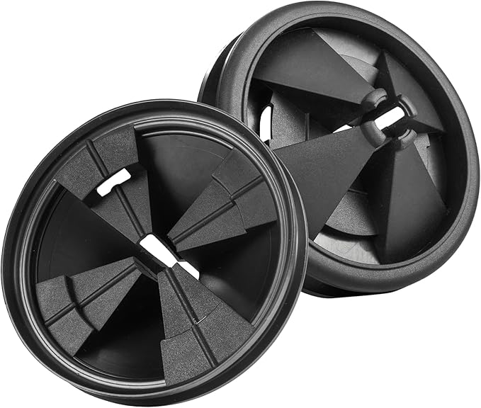 Garbage Disposal Splash Guard 3 3/8", 2Pcs Drain Insert Compatible with InSinkErator Evolution Upgraded Enlarged Center Opening for Smooth Drainage, Kitchen QCB-AM Sink Baffle Replacement