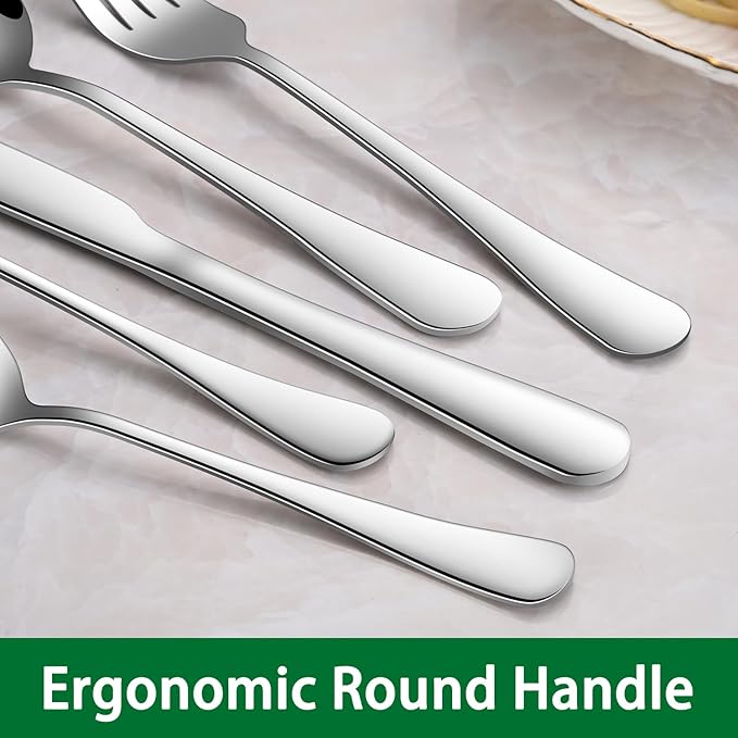 Dinner Forks Set, 8-Piece 8 Inches Stainless Steel Table Fork,Dishwasher Safe Flatware Forks,Food Grade Mirror Polishing Silverware Main Fork For Home,Restaurant Or Hotel