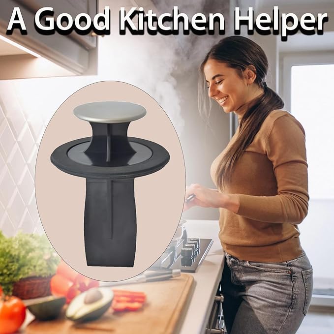3.3-3.38 Inches Garbage Disposal Scraper, Disposer Tool Garbage Disposal Plunger,Garbage Disposal Food Scraper/Stopper/Strainer with Kitchen Sink Drain Splash Guard
