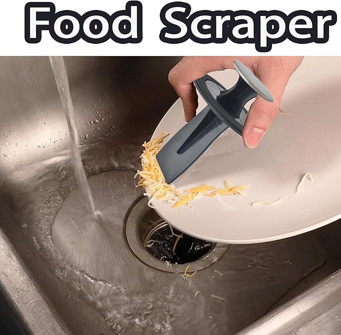 3.07-3.15 Inch Garbage Disposal Scraper, Disposer Tool Strainer Garbage Disposal Plunger,Garbage Disposal Food Scraper/Stopper/Strainer with Kitchen Sink Drain Splash Guard