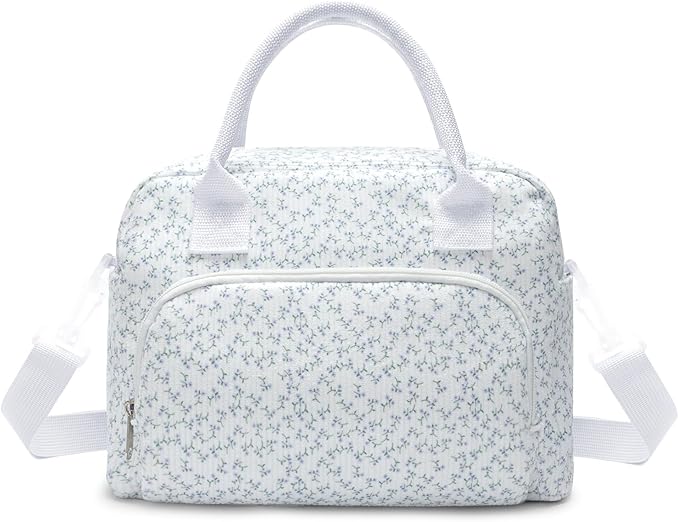 MAMONA Lunch Bag for Women Men Large Capacity Reusable Lunch Box Corduroy Insulated Cooler Tote Bags for Office Picnic