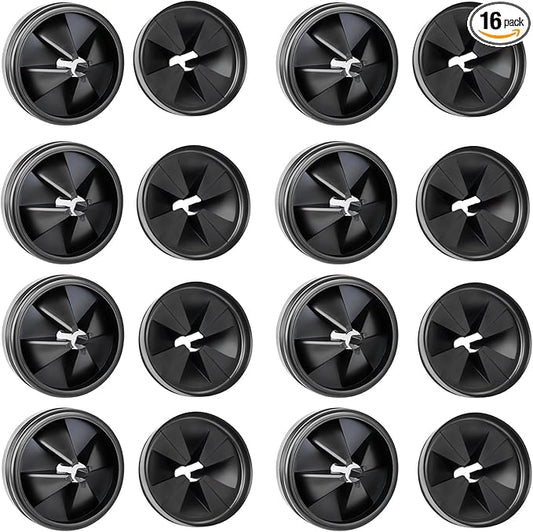 16 Pack 3 3/8 Inch Garbage Disposal Splash Guard – QCB-AM Silicone Splash Baffle with Noise Reduction, Leak-Proof Drain Protector Accessories, Compatible with InSinkErator Evolution