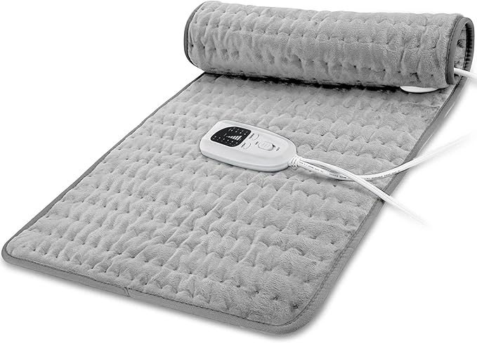 40x20 Inch Electric Heating pad for Back Neck Shoulder Knee Arms Legs- Electric Heat Pads with 6 Heat Settings & Auto Shut Off &Dry/Moist Heat Heating Pad for Birthday Mother Father Girl Men Women