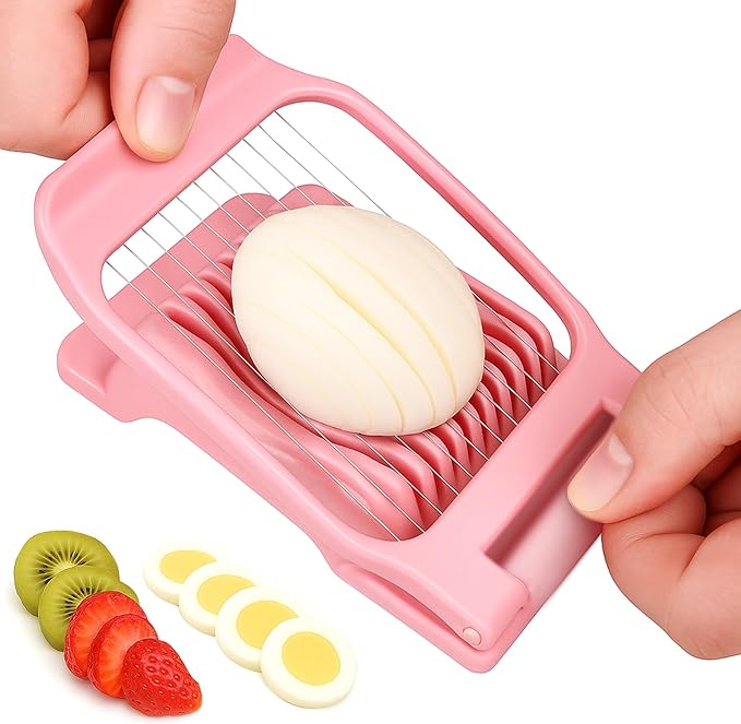 Egg Slicer for Hard Boiled Eggs Egg Cutter Strawberry Dicer for Kitchen Home Use