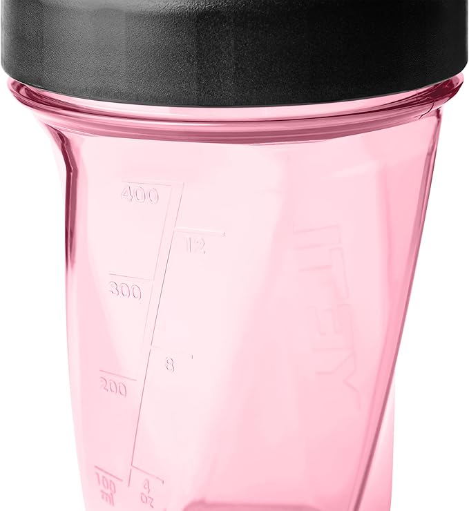 YETI Yonder Helimix Vortex Blender Shaker Bottle Holds up to 20oz | No Blending Ball or Whisk | USA Made | Portable Pre Workout Whey Protein Drink Shaker Cup | Dishwasher Safe, Tropical Pink