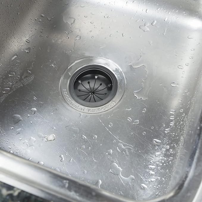2 Pack Garbage Disposal Splash Guard 3-1/8 Inch Collar Sink Baffle Garbage Disposal Stopper Compatible with Waste King, Whirlaway, GE and Other EZ Mount Disposals