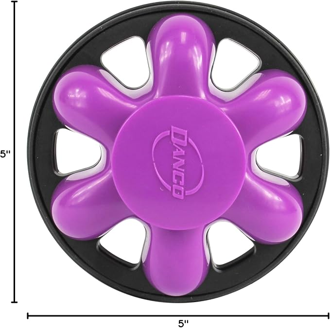 Danco 10762A | Disposal Genie II Garbage Disposal Strainer and Stopper, Kitchen Sink Drain Splash Guard with Food Scraper, Fuchsia, 1-Pack