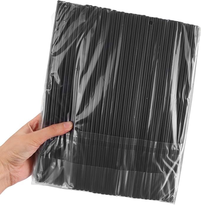 Tomnk 100pcs Straws Disposable, 10.3 Inches Plastic Straws, Plastic Drinking Straws for Tumblers and Ice Coffee