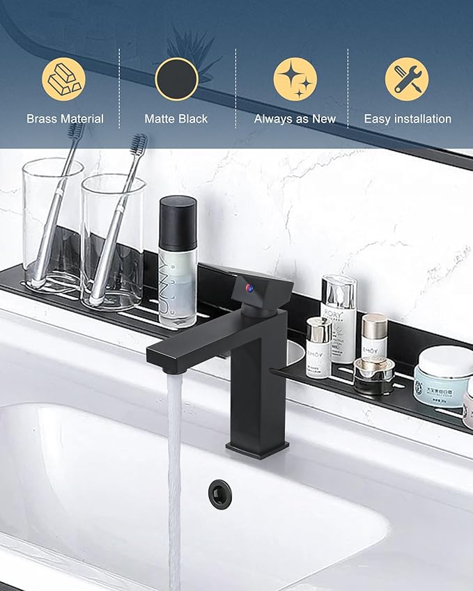 Sink Overflow Ring Matte Black: ARCORA 2 Pack Solid Brass Bathroom Vessel Sink Overflow Cover Basin Trim Ring Hole Insert Caps