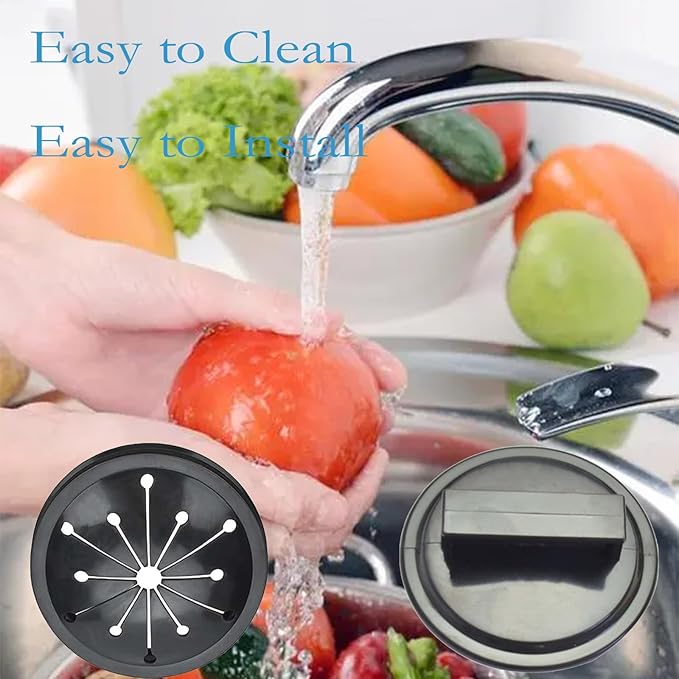 3 Inch Garbage Disposal Splash Guard Collar Sink Stopper Universal Rubber Food Waste Disposer Sink Garbage Disposal Splash Guard and Drain Plug for Whirlaway, Waste King, Sinkmaster and GE Models