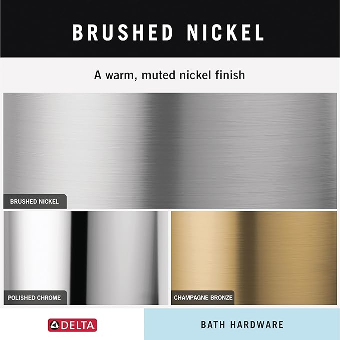 Delta Faucet Becker (1-Pack) Hand Towel Holder, SpotShield Brushed Nickel, Ring for Bathroom or Kitchen Sink, Wall Mounted BCK46-DN