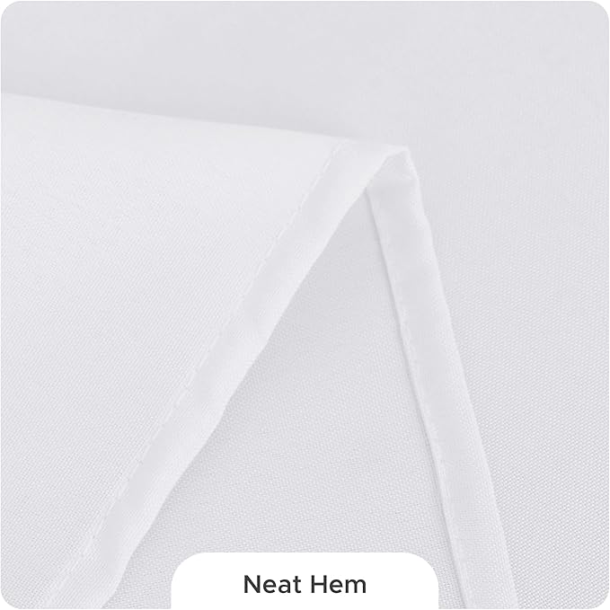 Fitable 8 Pack Rectangle Tablecloths: Stain Resistant Wrinkle Free Circle Table Clothes, Washable Reusable Polyester Table Covers for Wedding Party Birthday Banquet Reception(White, 60x102 Inch)