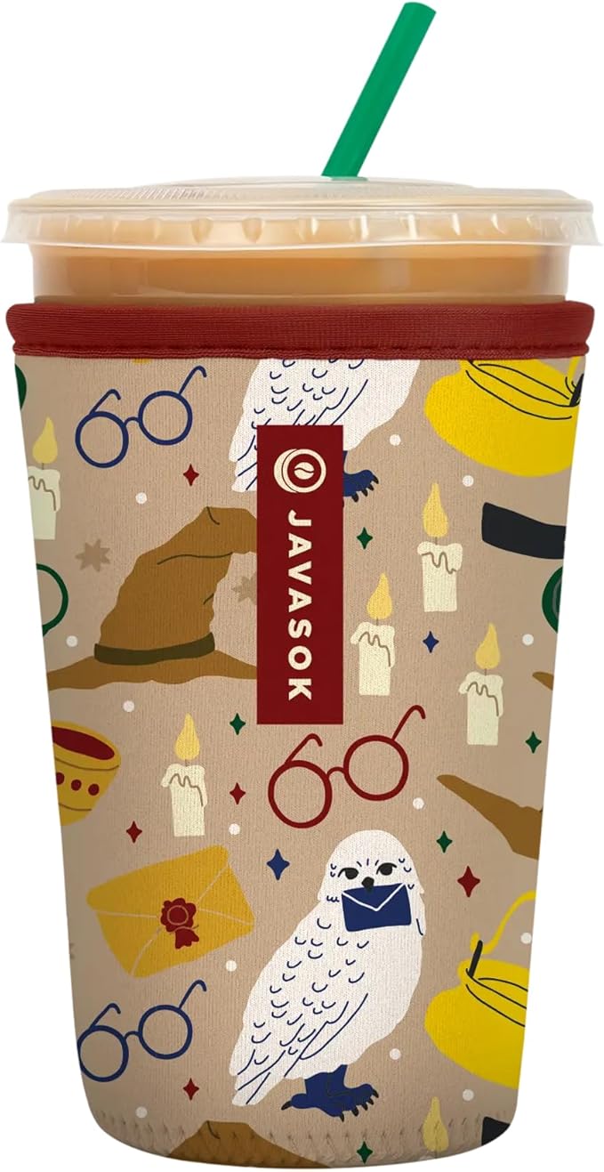 Sok It JavaSok Iced Coffee & Cold Soda Insulated Neoprene Cup Sleeve (Horcrux, Medium: 22-28oz)